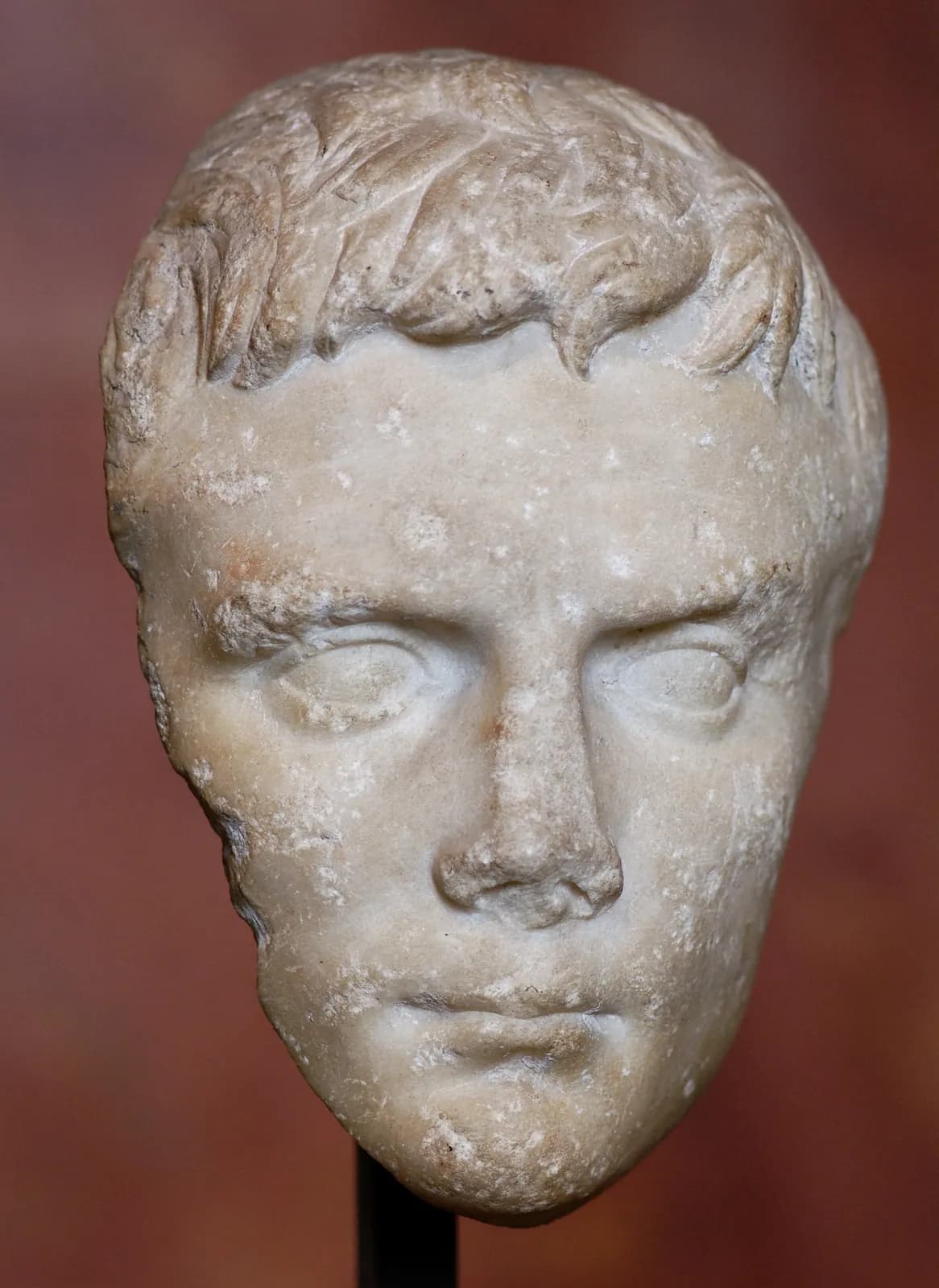Marble portrait of Augustus as a young man, from Kos, Augustan period, now in the Louvre.